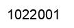 Number 1022001 black image