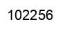 Number 102256 black image