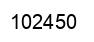 Number 102450 black image