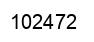 Number 102472 black image