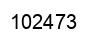 Number 102473 black image