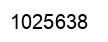 Number 1025638 black image