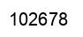 Number 102678 black image
