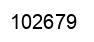 Number 102679 black image