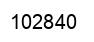Number 102840 black image