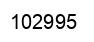 Number 102995 black image