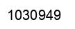 Number 1030949 black image