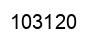 Number 103120 black image