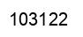 Number 103122 black image