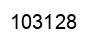 Number 103128 black image