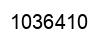 Number 1036410 black image