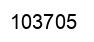 Number 103705 black image