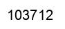 Number 103712 black image