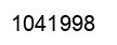Number 1041998 black image