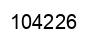 Number 104226 black image