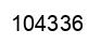 Number 104336 black image