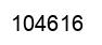 Number 104616 black image