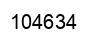 Number 104634 black image