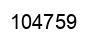 Number 104759 black image