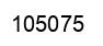 Number 105075 black image