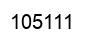 Number 105111 black image