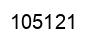 Number 105121 black image