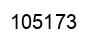 Number 105173 black image