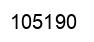 Number 105190 black image