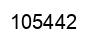 Number 105442 black image