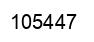 Number 105447 black image