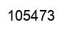 Number 105473 black image