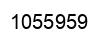 Number 1055959 black image