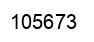 Number 105673 black image