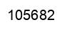 Number 105682 black image