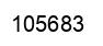 Number 105683 black image
