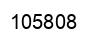 Number 105808 black image