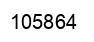 Number 105864 black image