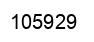 Number 105929 black image