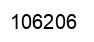 Number 106206 black image