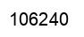 Number 106240 black image