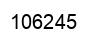 Number 106245 black image