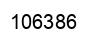 Number 106386 black image