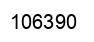Number 106390 black image