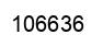 Number 106636 black image