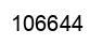 Number 106644 black image