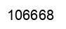 Number 106668 black image