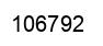 Number 106792 black image