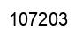 Number 107203 black image