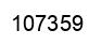 Number 107359 black image