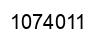 Number 1074011 black image
